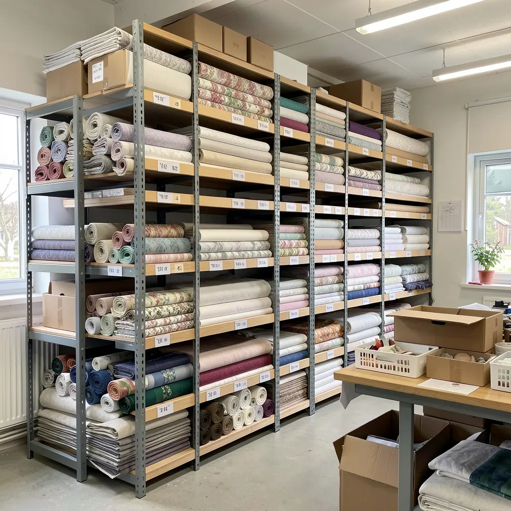 Vårt verksted for produksjon av gardiner